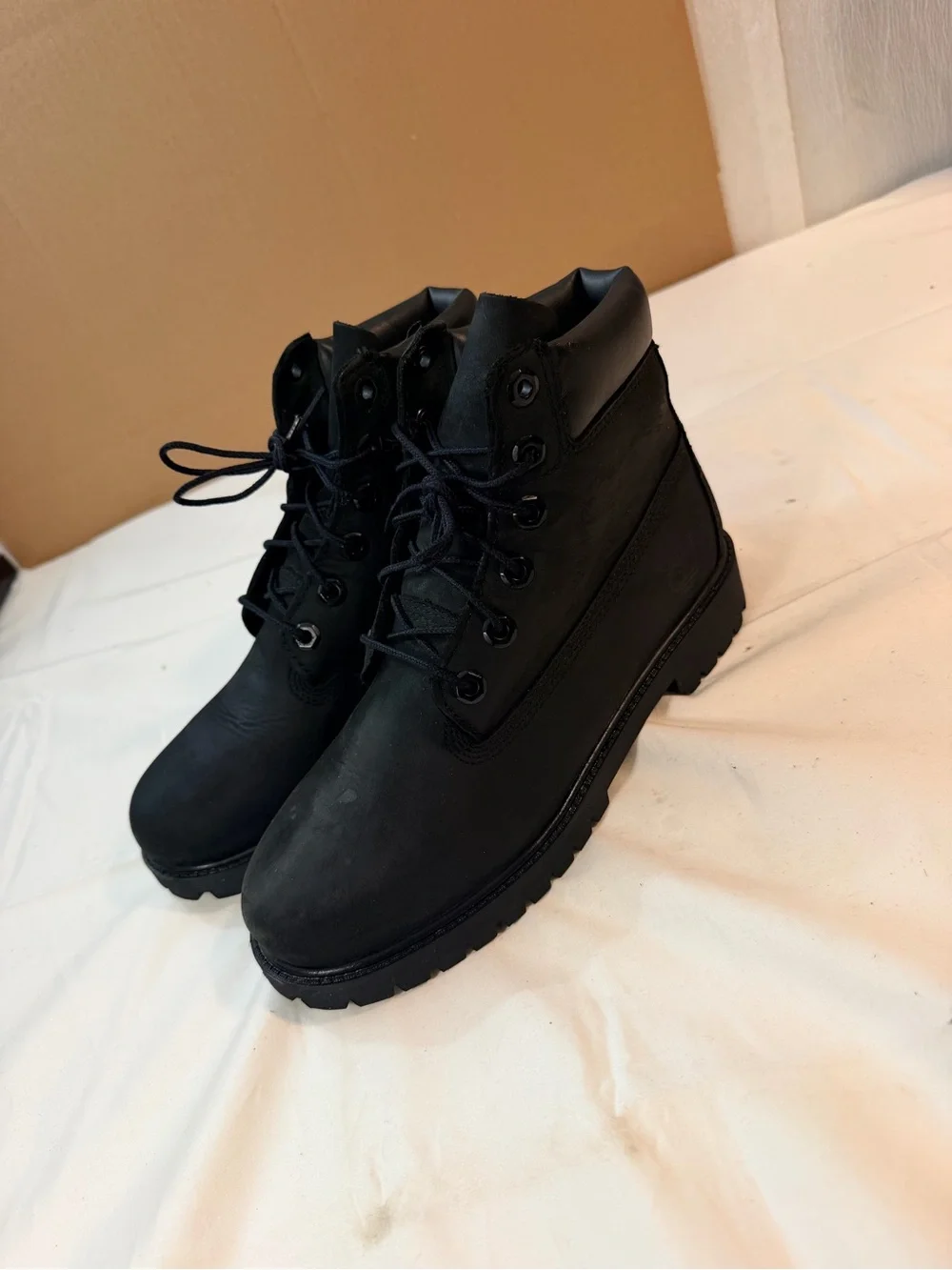Timberland Black Rugged Tread Boots